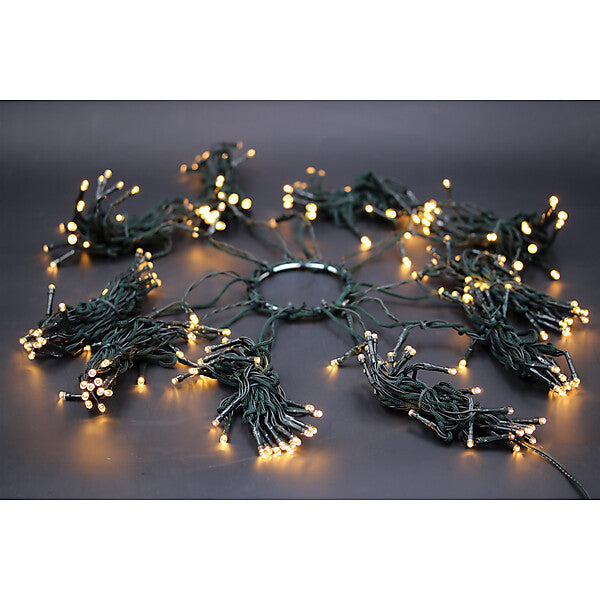 HELLUM LED-Lichterkette Tauperlen,QuickLight 577907